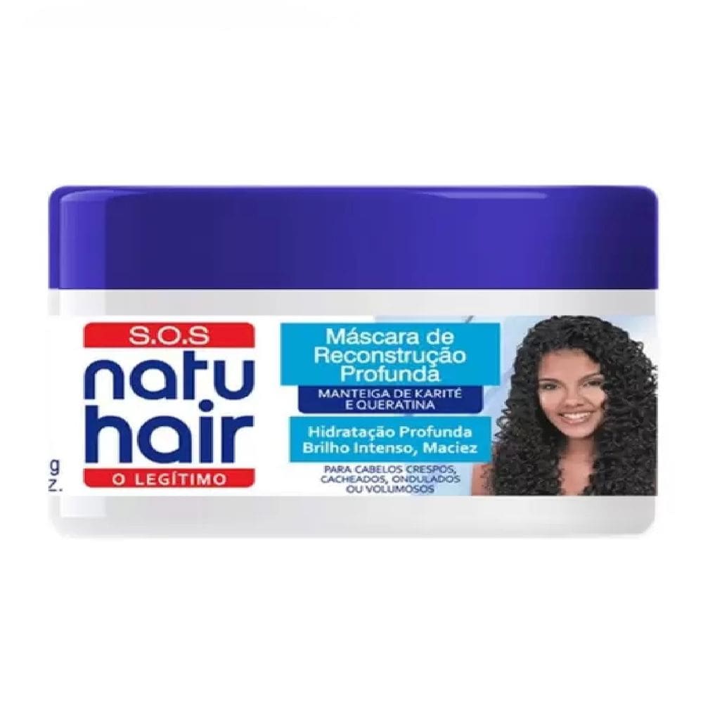 Máscara de Reconstrução Natuhair Manteiga de Karité e Queratina 350g