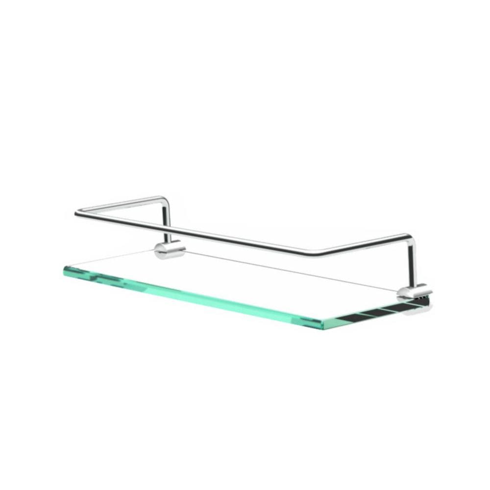 Porta Shampoo Proteção Organizador De Banheiro Orion Suporte Prata 1051OR