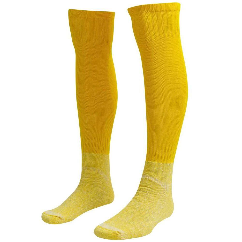 Kit 6 Pares Meião Amarelo Futebol Adulto Reforçado - TRB