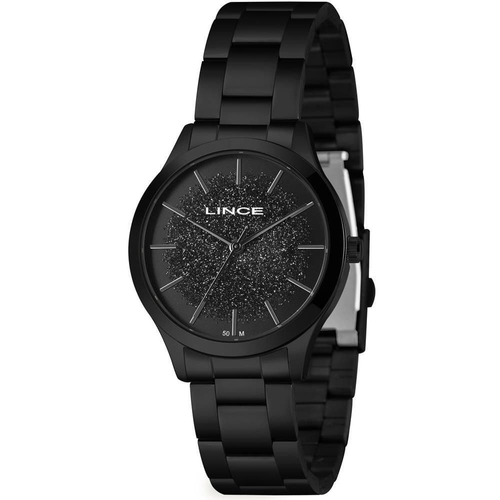 Relógio Lince Feminino 38mm Preto Casual