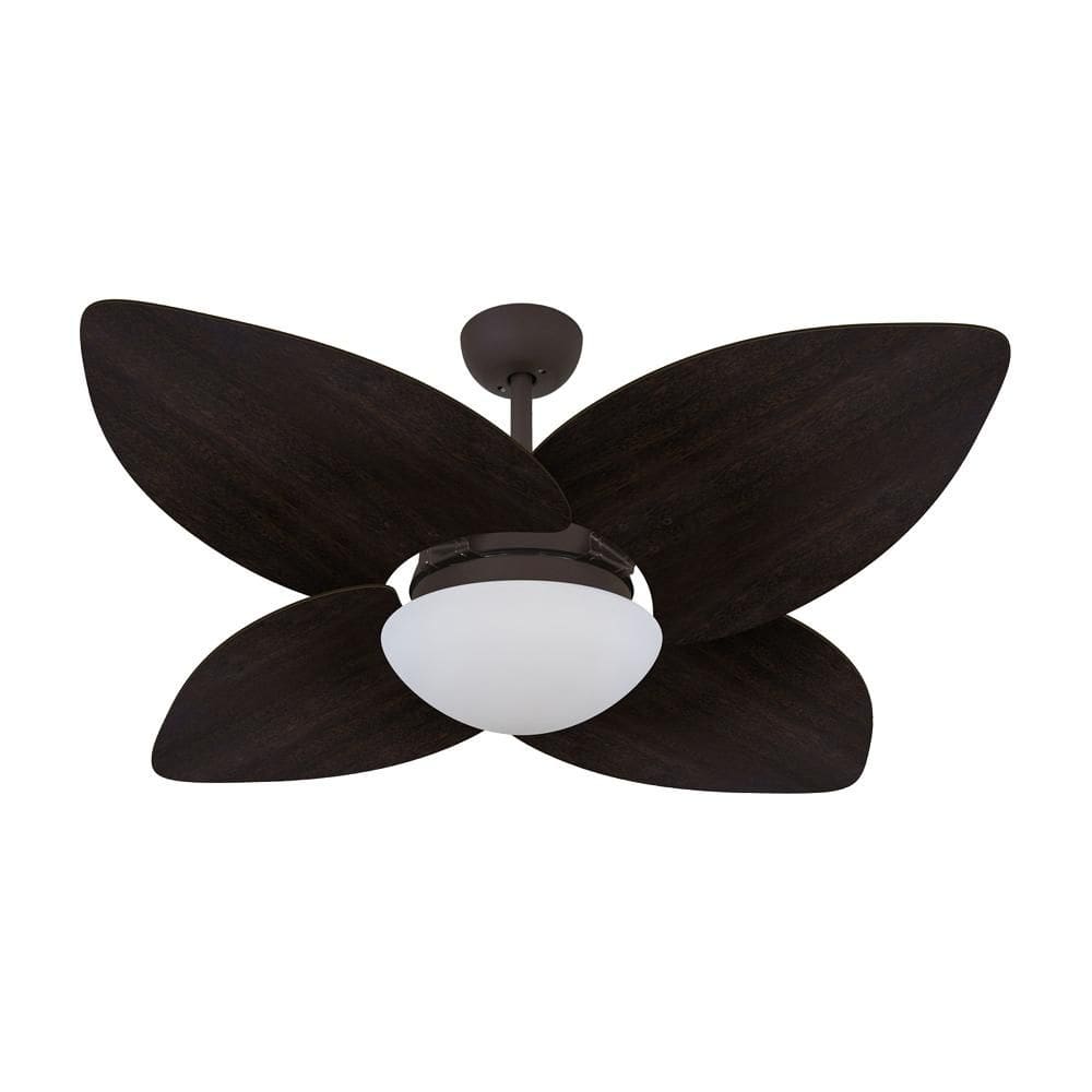 Ventilador de Teto Dormamu Marrom Texturizado 4 Pás Tabaco 127V