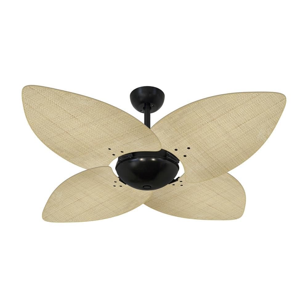 Ventilador de Teto Dormamu Nero Office 4 Pás Palmae Natural 127V