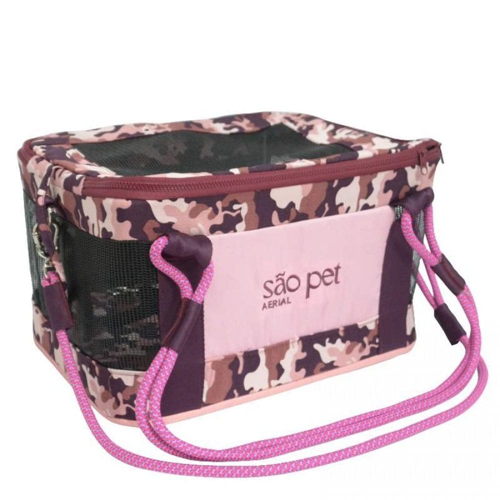 Bolsa Aerial Sao Pet Selva Rosa 43X32x24 Cm
