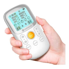 Eletroestimulador Portátil Tens Therapy Device Para Alívio Da Dor 2 Usuários Simultâneos