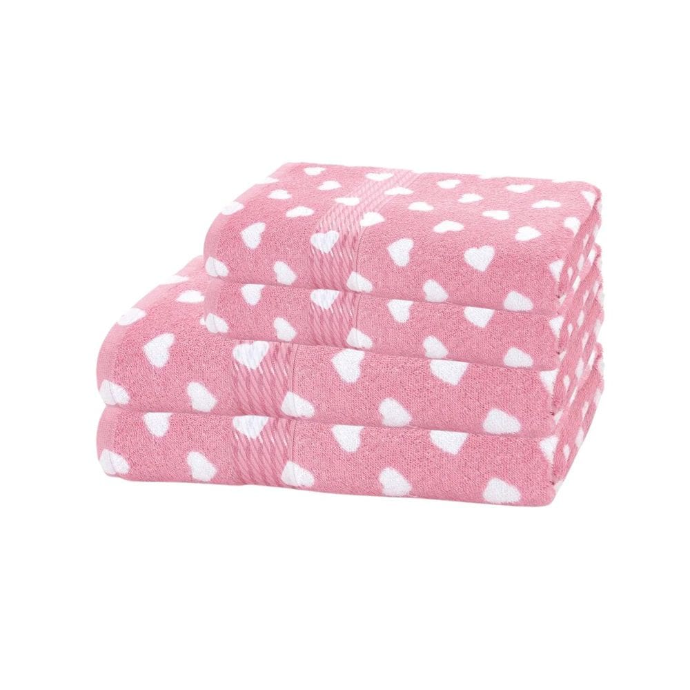 Jogo De Toalhas Döhler Prisma Love Banho 4 Peças 100%Alg