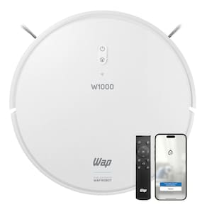 Robo Aspirador Smart Wap Robot W1000 Inteligente Com Mapeamento Passa Pano Com Filtro HEPA Comando Voz Alexa e Google