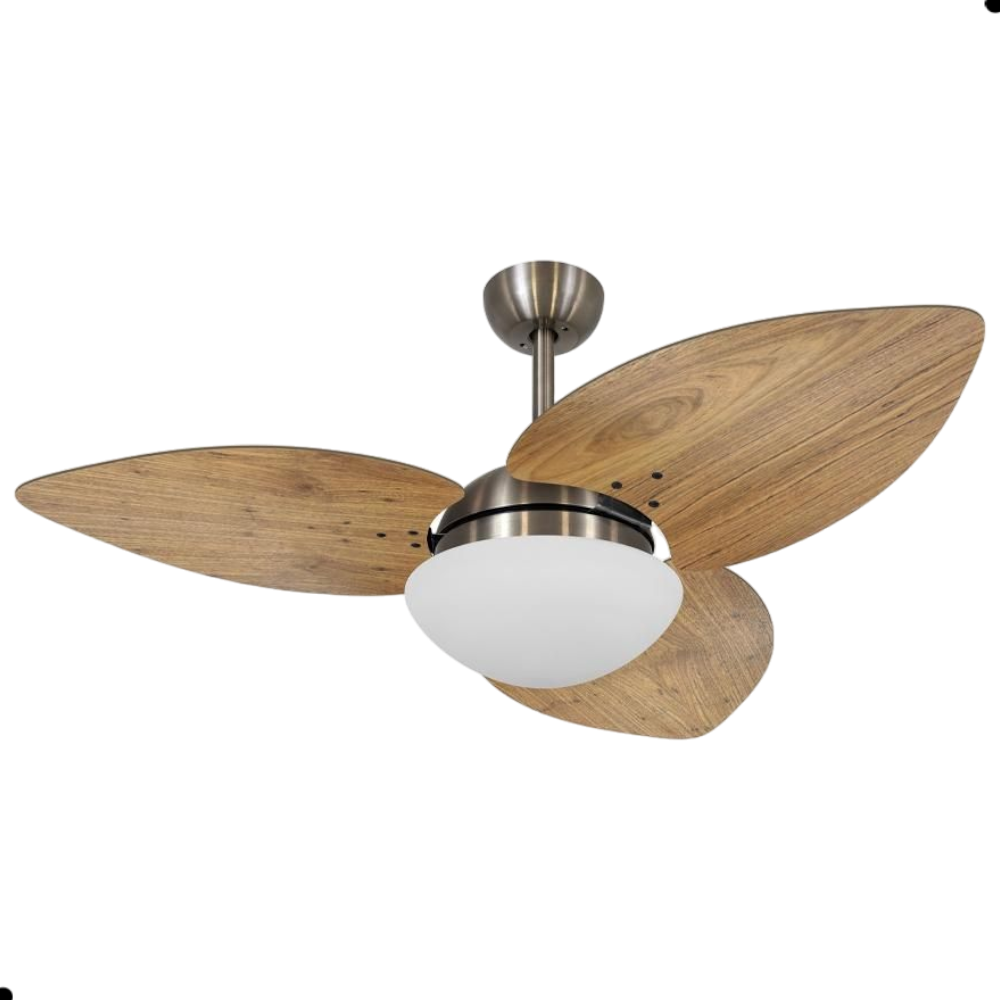 Ventilador de Teto Dormamu Bronze 3 Pás Rádica Freijó 127V com Controle