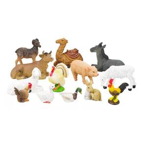 Animais Presépio 13 Peças 11cm - Enfeite Resina