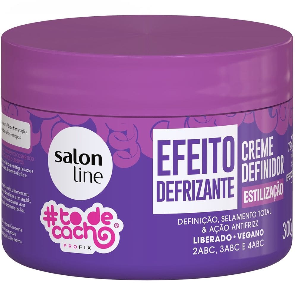 Creme Definidor Salon Line Efeito Defrizante #todecacho 300g