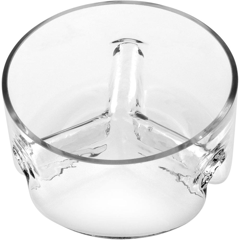Petisqueira Vidro Transparente Com 3 Divisoes