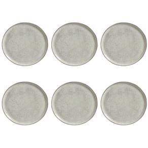 Conjunto de Pratos Rasos 06 Peças Bio Pistache Porto Brasil