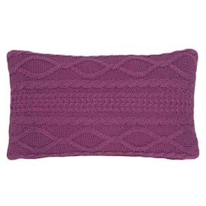 Almofada Tricot Lou 30x50 cm Rosa Rouge Buddemeyer