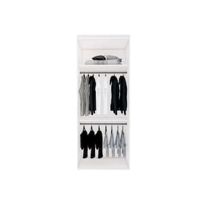 Módulo para Closet sem Porta com Cabideiro Branco