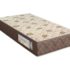 Colchão Solteiro Matera St eps - D33 Misto Espuma 24x78x188cm Marrom/Bege