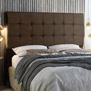 Cabeceira Casal 160 Cm com Strass Dubai Marrom