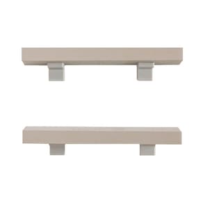 Kit de Prateleiras Elan 300x100x25 com Suporte Organização Decoração Gianduia