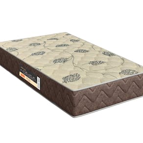 Colchão Solteiro Livorno St eps - D28 Misto Espuma Orthoflex 24x88x188cm Marrom e Bege