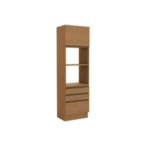 Paneleiro de Cozinha Modulado Maxxi G750 Torre Quente c/ 1 Porta e 3 Gavetas 70cm Canela - Kappesberg