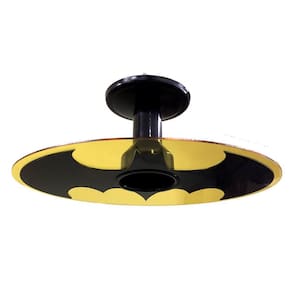 Lustre Plafon Infantil Batman Heroi - Quarto Menino Criança