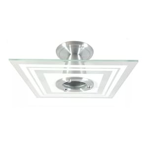 Luminária Plafon Quadrado Branco - Sala, Quarto, Cozinha