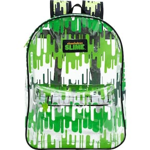 Mochila Escolar Nickelodeon Slime Transparente Verde