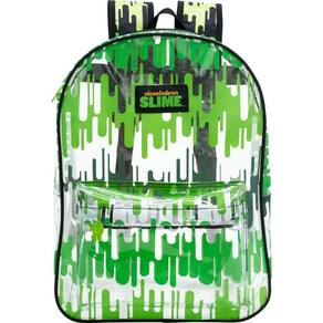Mochila Escolar Nickelodeon Slime Transparente Verde