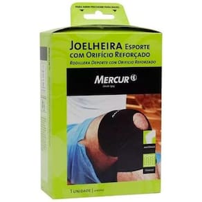 Joelheira Esporte com Orifício Reforçado Mercur Tamanho G -