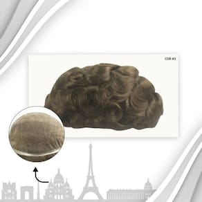 Protese Capilar Full Lace Masculina Francesa 20X25