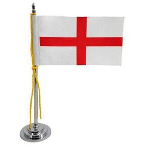 Mini Bandeira De Mesa Da Inglaterra 15 Cm Poliéster