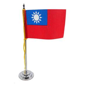 Mini Bandeira De Mesa Da Guiné Bissau 15 Cm Poliéster