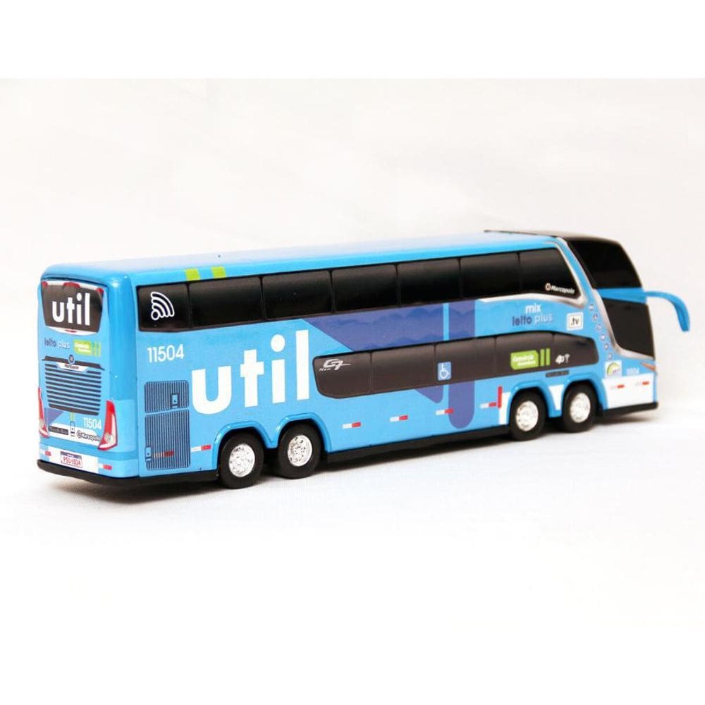 Brinquedo Miniatura Ônibus Viação Util Mix Plus 30Cm