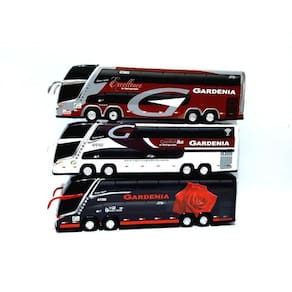 Kit 3 Brinquedo Miniatura Ônibus Viação Gardenia Coleções