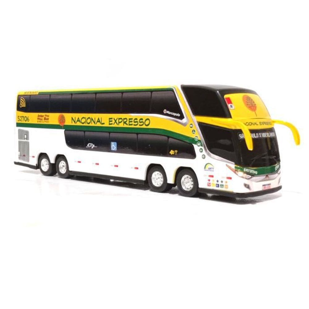 Brinquedo Miniatura Ônibus Nacional Expresso 30Cm