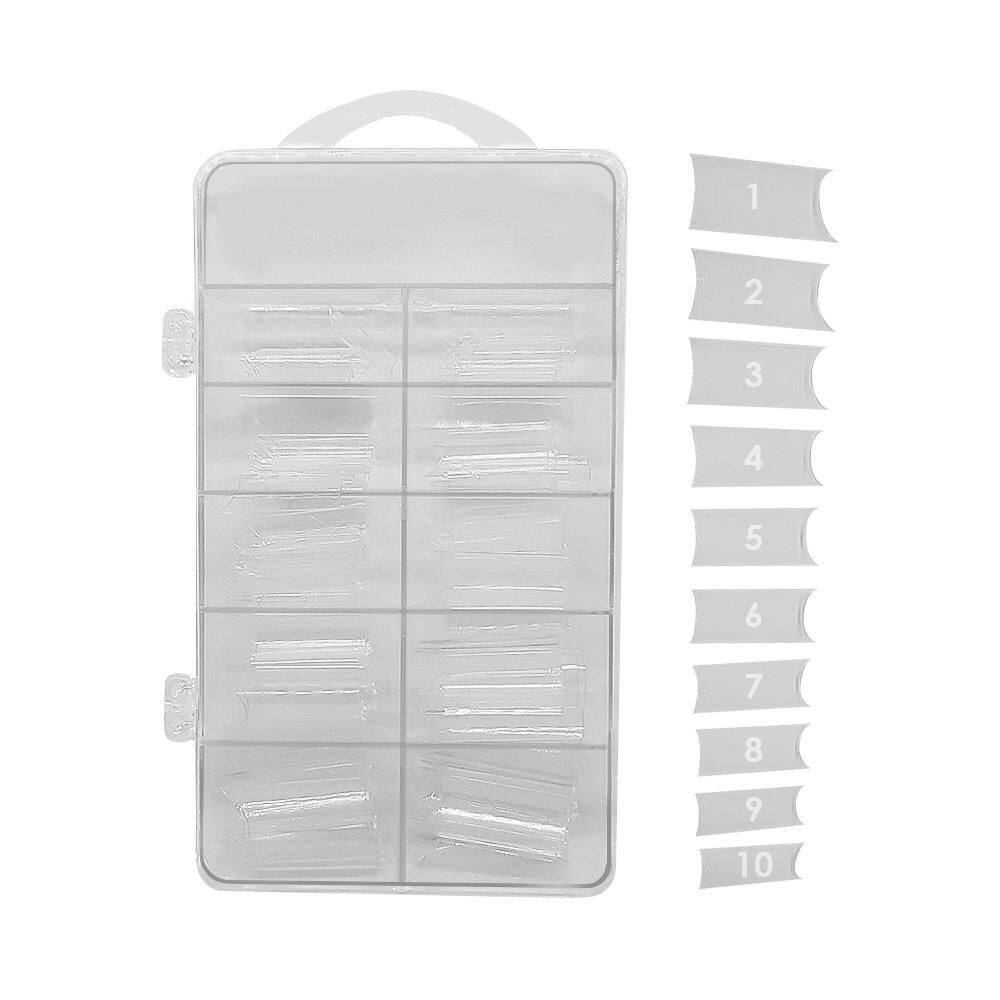 Tips Curvatura C Transparente Profissional Unhas 100 Unid