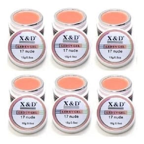 Gel X&D 15 Gramas 17 Nude Pacote Com 6