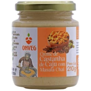 Creme De Castanha De Caju Com Masala Onveg 210G