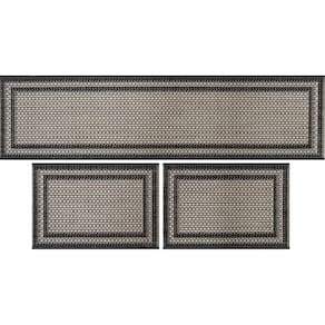 Jogo De Cozinha Rayza Sisal Look Moldura Kit Com 3 Peças