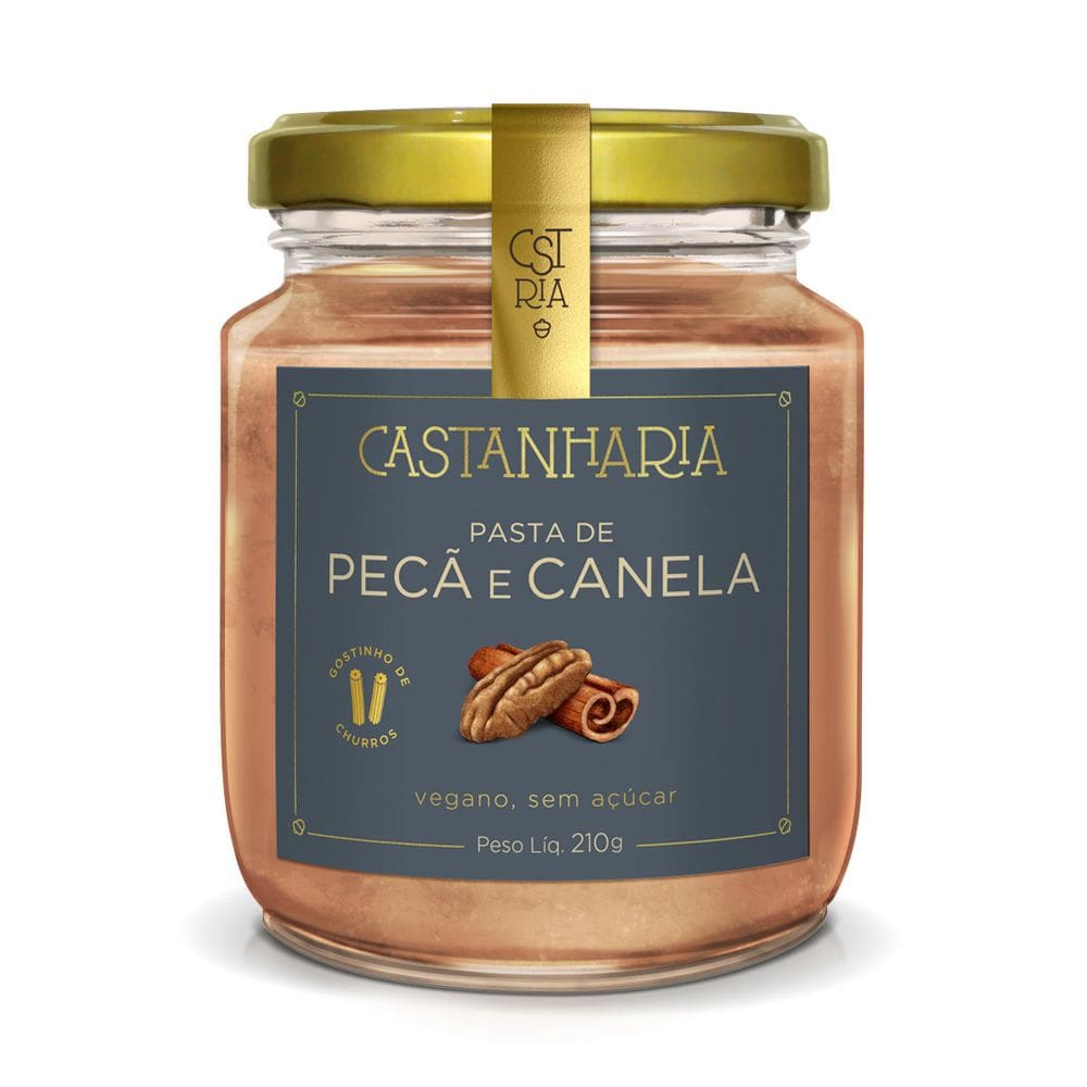 Pasta De Pecã Com Canela 210G