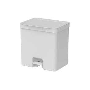 Lixeira com Pedal Trium 30 L Branco Ou