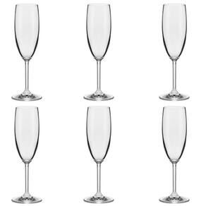 Conjunto de Taças de Cristal para Espumante 6 Peças 175 ml Oxford