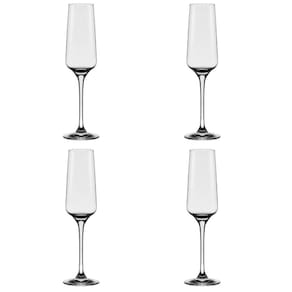 Conjunto de Taças de Cristal para Espumante 4 Peças 190 ml Oxford