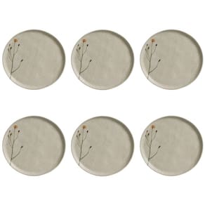 Conjunto de Pratos Rasos 06 Peças Bio Campestre Porto Brasil