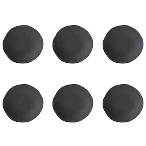 Conjunto de Pratos Fundos 06 Peças Orgânico Preto Matte Porto Brasil