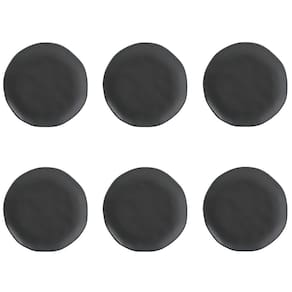 Conjunto de Pratos de Sobremesa 06 Peças Orgânico Preto Matte Porto Brasil