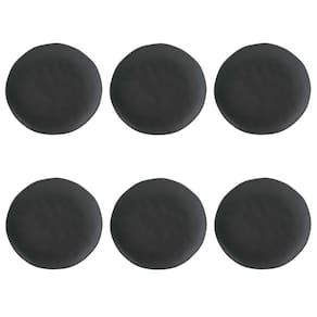 Conjunto de Pratos Rasos 06 Peças Orgânico Preto Matte Porto Brasil