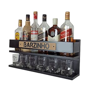 Barzinho para Sala Barzinho de Parede - Barzinho - Preto