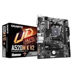 Placa Mae Gigabyte A520M K V2, DDR4, Socket AMD AM4, M-ATX, Chipset AMD A520, A520M-K-V2
