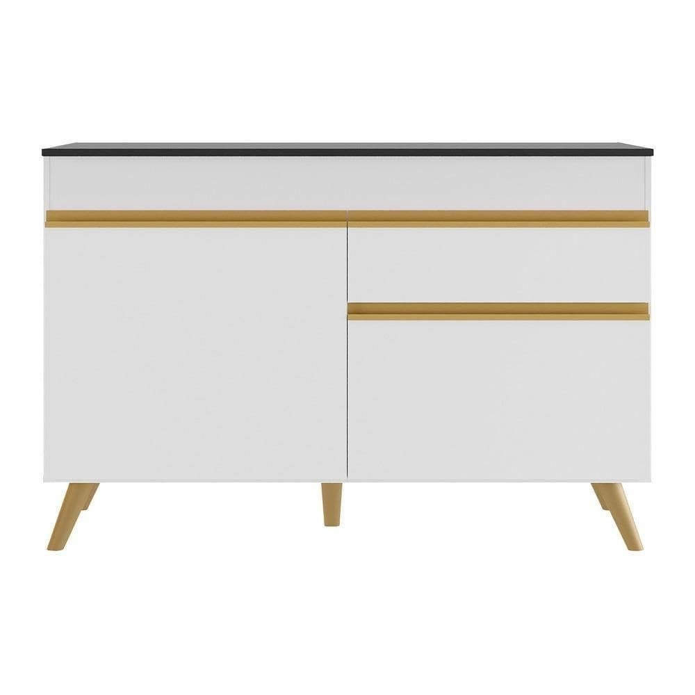 Gabinete Banheiro 2 Portas E 1 Gav Retrô 70cm Mp5025 Branco