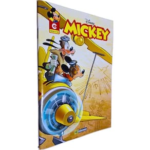 Quadrinhos HQ Gibi Graphic Novel Formatinho 13,50x19 cm Lombada com Grampos Mickey nº 44 Culturama