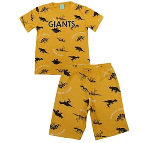 Pijama Verão Infantil Menino Dinossauro Brilha no Escuro Kyly